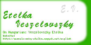 etelka veszelovszky business card
